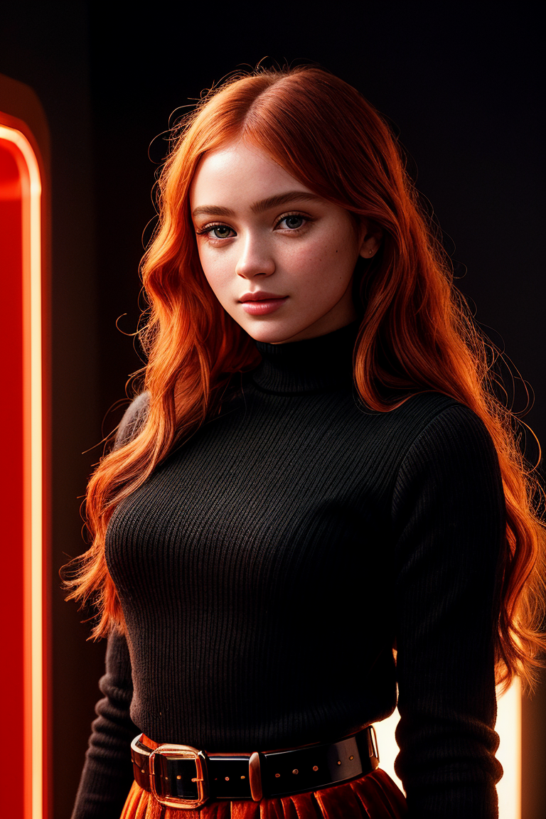 00160-486911427-JernauMix-photo of beautiful (sad1es1nk-135_0.99), a woman in a (movie premiere gala_1.1), perfect hair, wearing Road Sign Orange (Mocknec.png